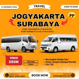 Mobil Travel Jogja Surabaya Lewat Tol, Harga Tiket Murah