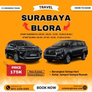 Jadwal Travel Surabaya Blora Harga Tiket Murah Rp.175.000