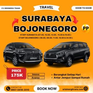 Travel Surabaya Bojonegoro 24 Jam, Harga Kirim Paket Murah