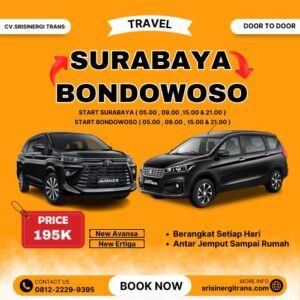 Jadwal Travel Surabaya Bondowoso, Harga Kirim Paket Murah