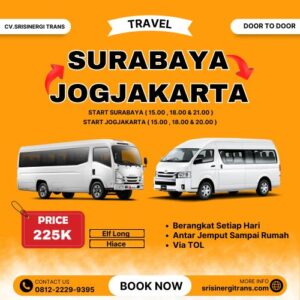 Mobil Travel Surabaya Jogja Via Tol Pagi Harga Murah
