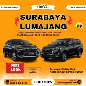 Mobil Travel Surabaya Lumajang PP, Harga Tiket Murah