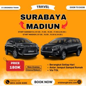 Jadwal Travel Surabaya Madiun Lewat Via Tol Harga Murah