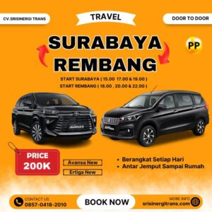 Travel Surabaya Rembang Harga Murah, Bisa Kirim Barang & Paket