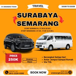 Travel Surabaya Semarang Door To Door Lewat Tol, Harga Murah