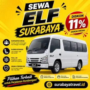 Rekomendasi Sewa Elf Surabaya, Harga Lepas Kunci Murah Bisa Ke Jakarta, Jogja, Bandung, Bali