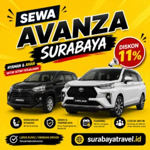 Rekomendasi Sewa Avanza Veloz Surabaya, Harga Lepas Kunci Harian atau Bulanan Murah