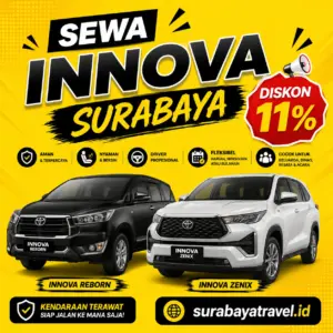 Rekomendasi Sewa Innova Reborn dan Zenix Surabaya, Harga Lepas Kunci Harian atau Bulanan Murah