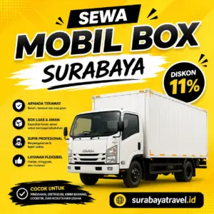 Rekomendasi Sewa Mobil Box Surabaya, Harga Lepas Kunci Harian atau Bulanan Murah