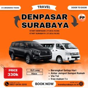 Travel Denpasar Surabaya Hiace Pagi Malam + Harga Tiket & Info Jadwal