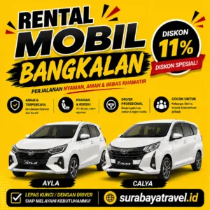 Rekomendasi Rental Mobil Bangkalan, Harga Lepas Kunci Harian atau Bulanan Murah