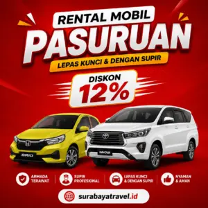 Rental Mobil Pasuruan Bebas Biaya Tambahan, Harga Sewa Lepas Kunci Murah