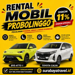 Rekomendasi Rental Mobil Probolinggo, Harga Lepas Kunci Harian atau Bulanan Murah