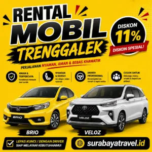 Rekomendasi Rental Mobil Trenggalek, Harga Lepas Kunci Harian atau Bulanan Murah