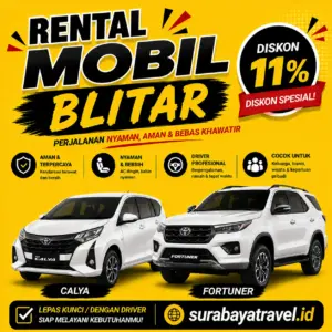 Rekomendasi Rental Mobil Blitar, Harga Lepas Kunci Harian atau Bulanan Murah