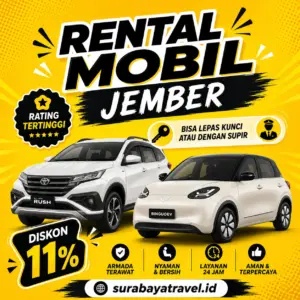 Rekomendasi Rental Mobil Jember, Harga Lepas Kunci Tanpa Sopir Rating Tertinggi Murah