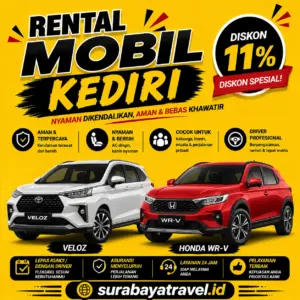 Rekomendasi Rental Mobil Kediri, Harga Lepas Kunci 24 Jam Atau Dengan Sopir Murah