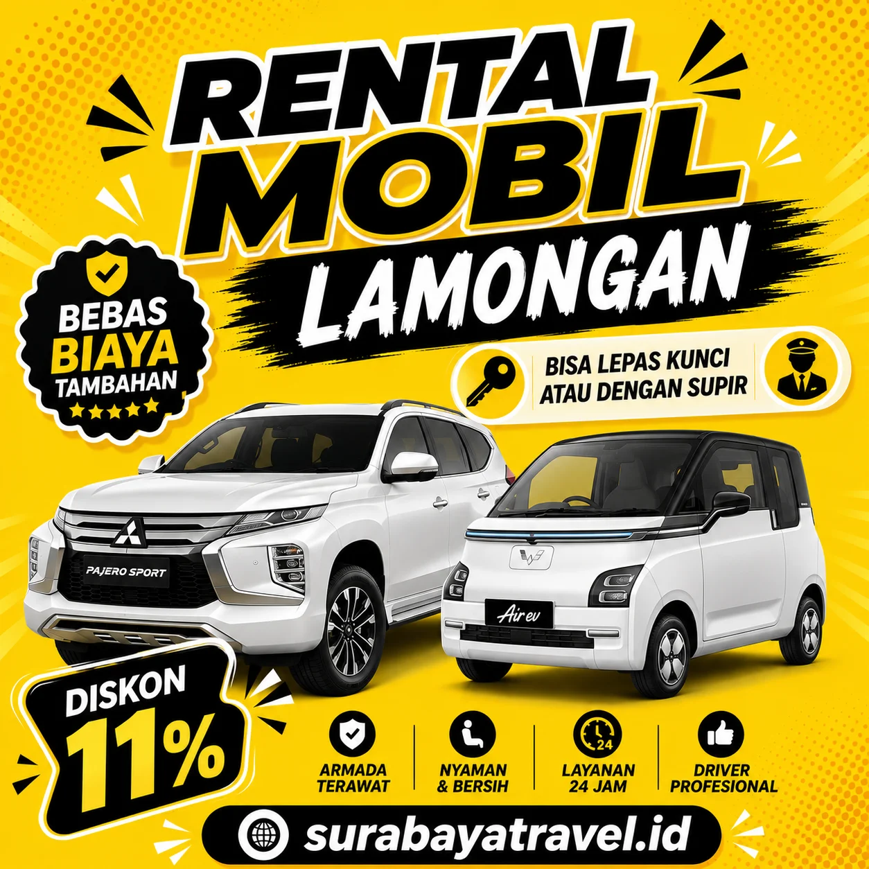 Rekomendasi Rental Mobil Lamongan, Harga Lepas Kunci Rating Tertinggi Murah
