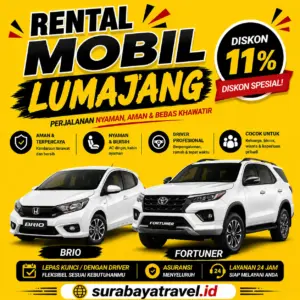 Rekomendasi Rental Mobil Lumajang, Harga Lepas Kunci Harian atau Bulanan Murah