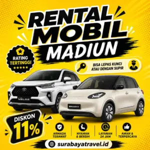 Rekomendasi Rental Mobil Madiun, Harga Lepas Kunci Tanpa Sopir Rating Tertinggi Murah
