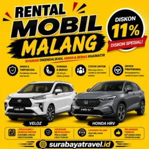 Rekomendasi Rental Mobil Malang, Harga Lepas Kunci 24 Jam Atau Dengan Sopir Murah