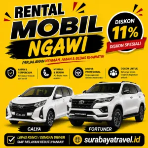Rekomendasi Rental Mobil Ngawi, Harga Lepas Kunci Harian atau Bulanan Murah
