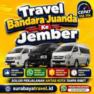 Rekomendasi Travel Bandara Juanda ke Jember Paling Diburu Penumpang Harga Semurah Iniβ
