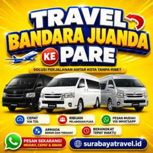 Rekomendasi Travel Bandara Juanda Ke Pare dan Kampung Inggris Harga Tiketnya Semurah Iniβ