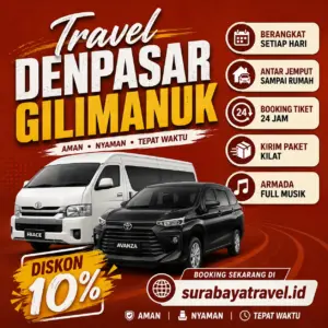 Rekomendasi Travel Denpasar Gilimanuk Paling Diburu Penumpang Harga Tiketnya Semurah Ini❗