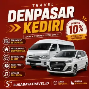 Rekomendasi Travel Denpasar Kediri Paling Diburu Penumpang Harga Tiketnya Semurah Ini❗
