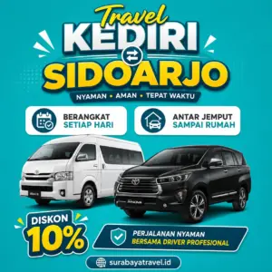 Travel Kediri Sidoarjo Berapa?🍁 Ternyata Harga Tiket Murah, Cek Ini