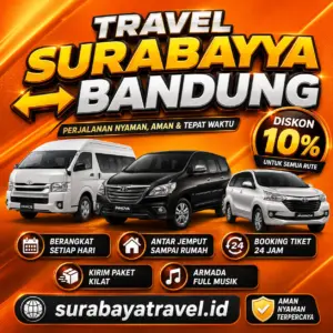 Rekomendasi Travel Surabaya Bandung Via Tol Terbaru Harga Tiketnya Semurah Ini❗