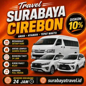 Rekomendasi Travel Surabaya Cirebon Harga Tiketnya Semurah Ini, Paling Diburu Penumpang❗