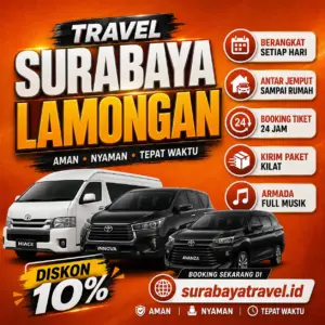 Rekomendasi Travel Surabaya Lamongan Harga Tiketnya Semurah Ini, Paling Diburu Penumpang❗