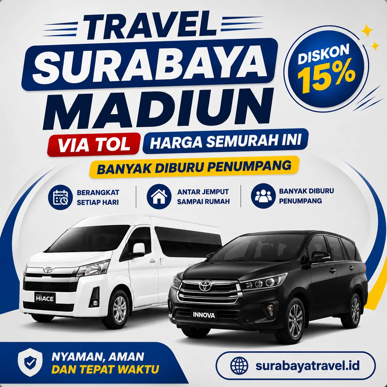 Rekomendasi Travel Surabaya Madiun Via Tol, Harga Tiketnya 2026 Semurah Ini