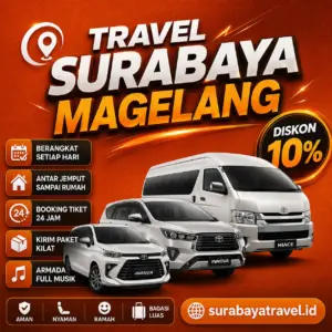Rekomendasi Travel Surabaya Magelang Harga Semurah Ini, Paling Diburu Penumpang❗