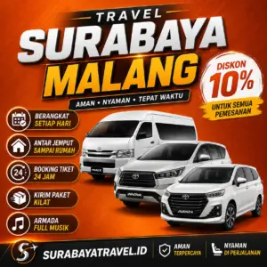 Rekomendasi Travel Surabaya Malang Door to Door 24 Jam Harga Tiketnya Semurah Ini❗