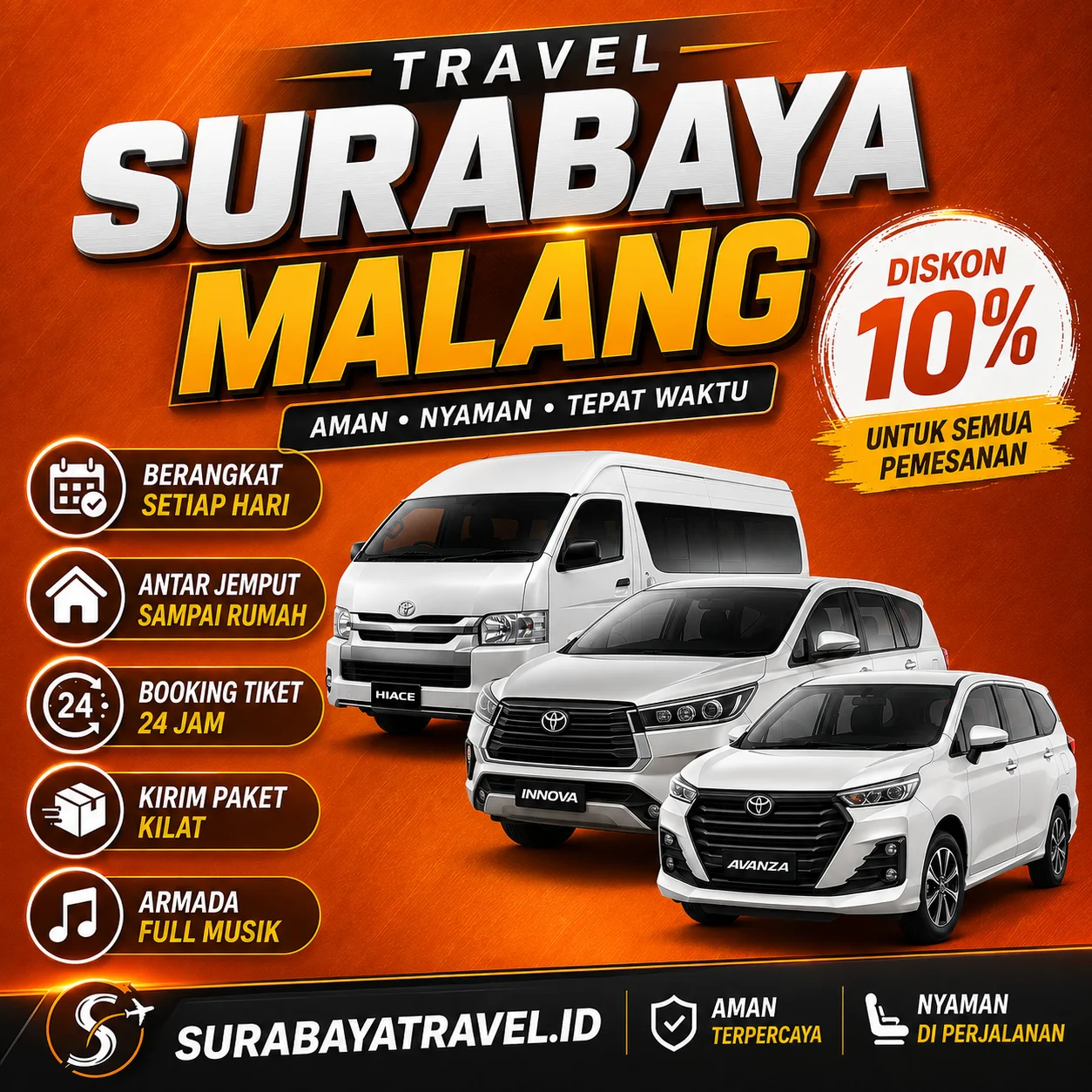 Rekomendasi Travel Surabaya Malang Door to Door 24 Jam Harga Tiketnya Semurah Iniβ