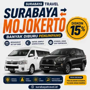 Rekomendasi Travel Surabaya Mojokerto Terbaru 2026, Harga Tiketnya Ternyata Semurah Ini