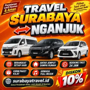 Rekomendasi Travel Surabaya Nganjuk Paling Diburu Penumpang Harga Tiketnya Semurah Ini❗