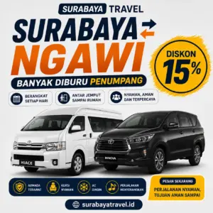 Rekomendasi Travel Surabaya Ngawi Terbaru 2026, Harga Tiketnya Ternyata Semurah Ini