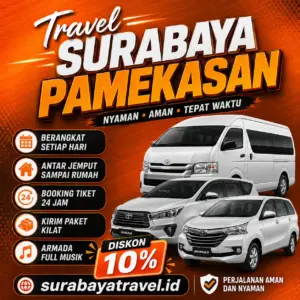 Rekomendasi Travel Surabaya Pamekasan Harga Semurah Ini, Paling Diburu Penumpang❗