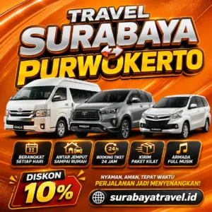 Rekomendasi Travel Surabaya Purwokerto Harga Tiketnya Semurah Ini, Paling Diburu Penumpang❗