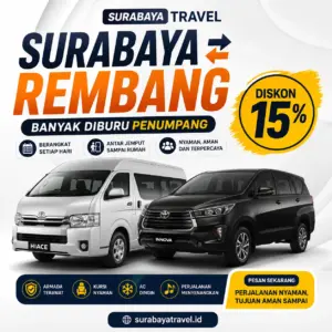 Rekomendasi Travel Surabaya Rembang Terbaru 2026, Harga Tiketnya Ternyata Semurah Ini