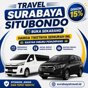 Rekomendasi Travel Surabaya Situbondo Buka Sekarang, Harga Tiket 2026 Semurah Ini