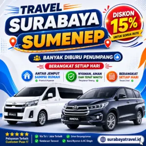 Rekomendasi Travel Surabaya Sumenep Terbaru 2026, Harga Tiketnya Ternyata Semurah Ini