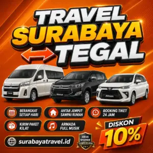 Rekomendasi Travel Surabaya Tegal Harga Tiketnya Semurah Ini, Paling Diburu Penumpang❗