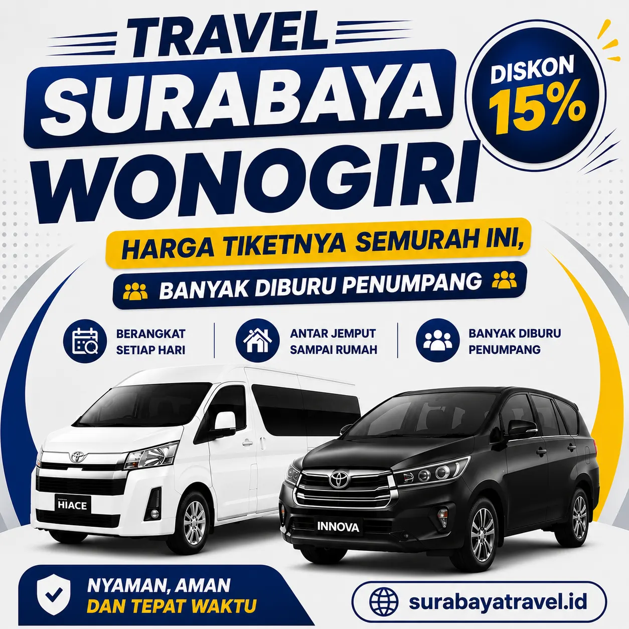 Rekomendasi Travel Surabaya Wonogiri Terbaru 2026, Harga Tiketnya Ternyata Semurah Ini