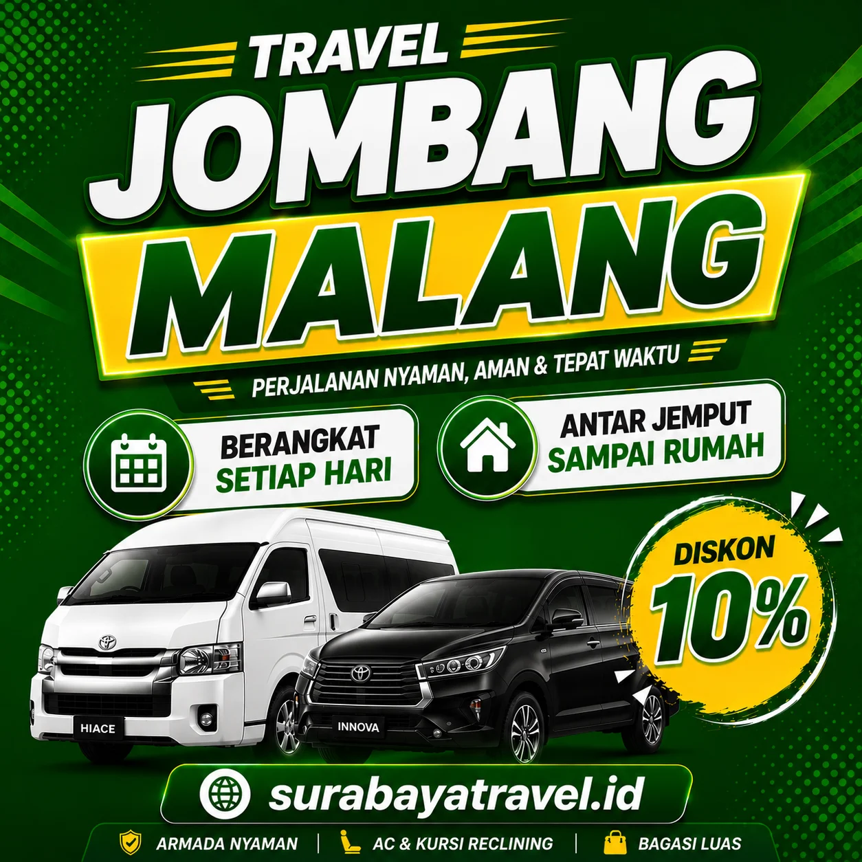 Rekomendasi Travel Jombang Malang dengan Harga Tiket Semurah Ini, Paling Diburu Penumpang