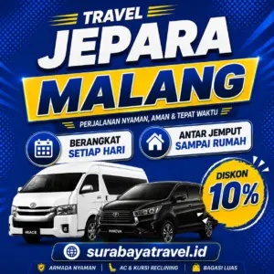 Rekomendasi Travel Jepara Malang dengan Harga Tiket Semurah Ini, Paling Diburu Penumpang